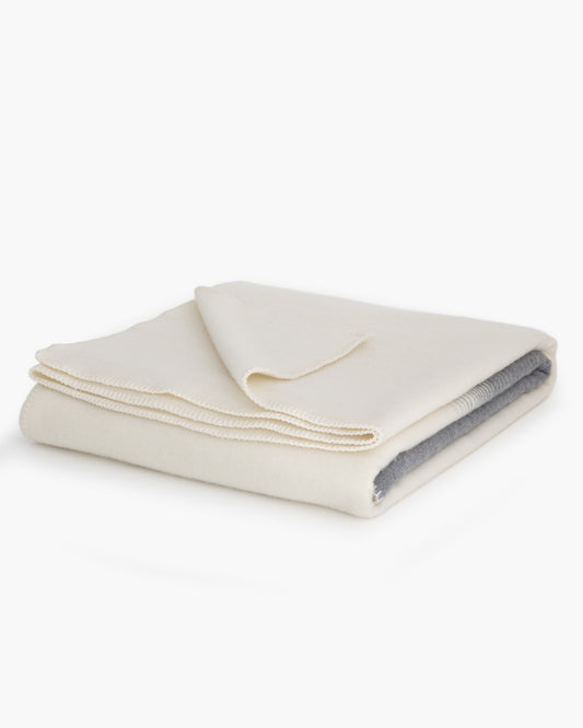 Merino- ja kashmirluksuspeite parisängylle | MoST - Ivory Mist