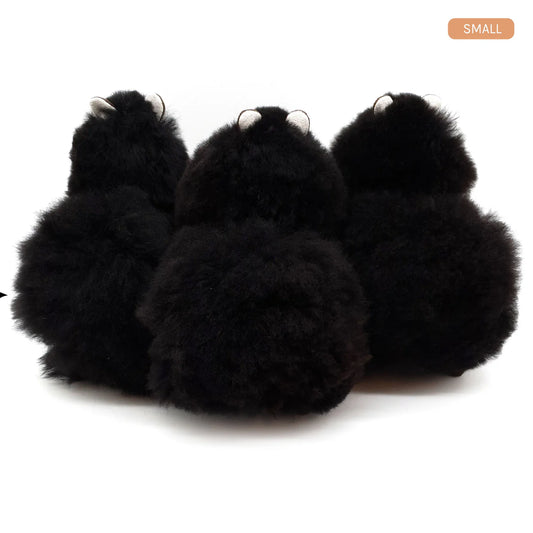 Black Panther INKARI Limited Edition alpacka-gosedjur — litet, 23 cm, mjukt, fluffigt alpackaull